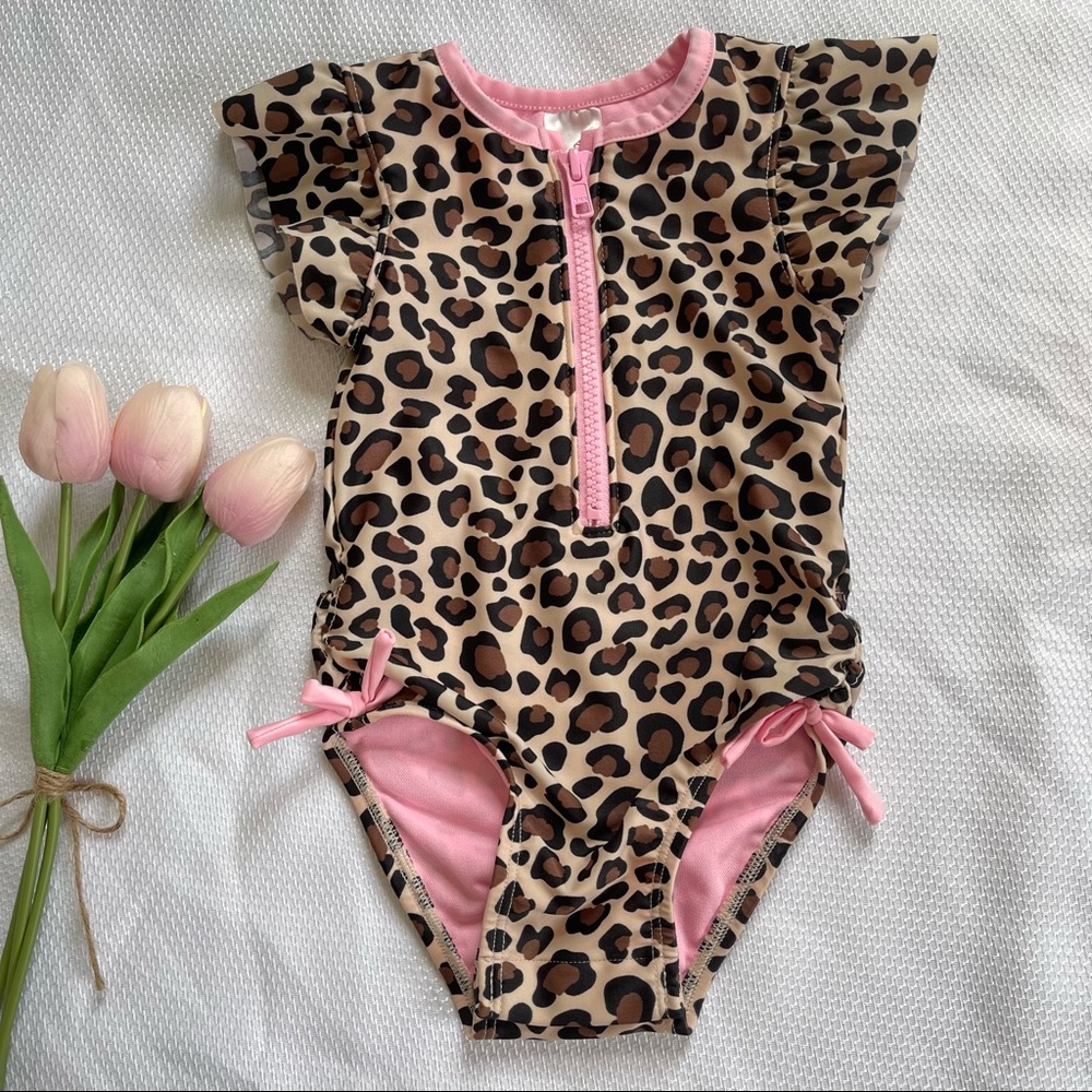 Animal print One piece baby girl swimsuit -18m